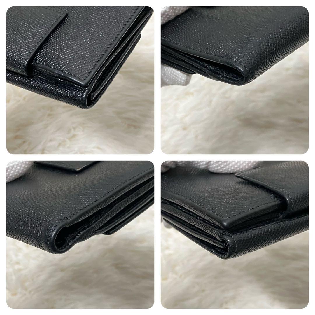 美品✨ ブルガリ 折り財布 ビーゼロワン ロゴ金具 シルバー