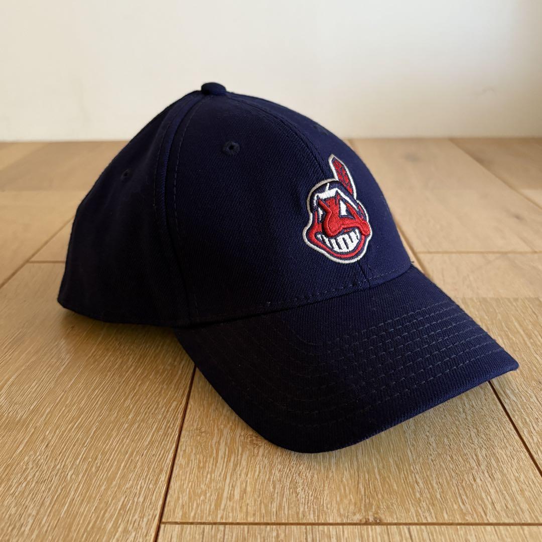 ★90s★ニューエラ★クリーブランド・インディアンス キャップ★ネイビー★新品