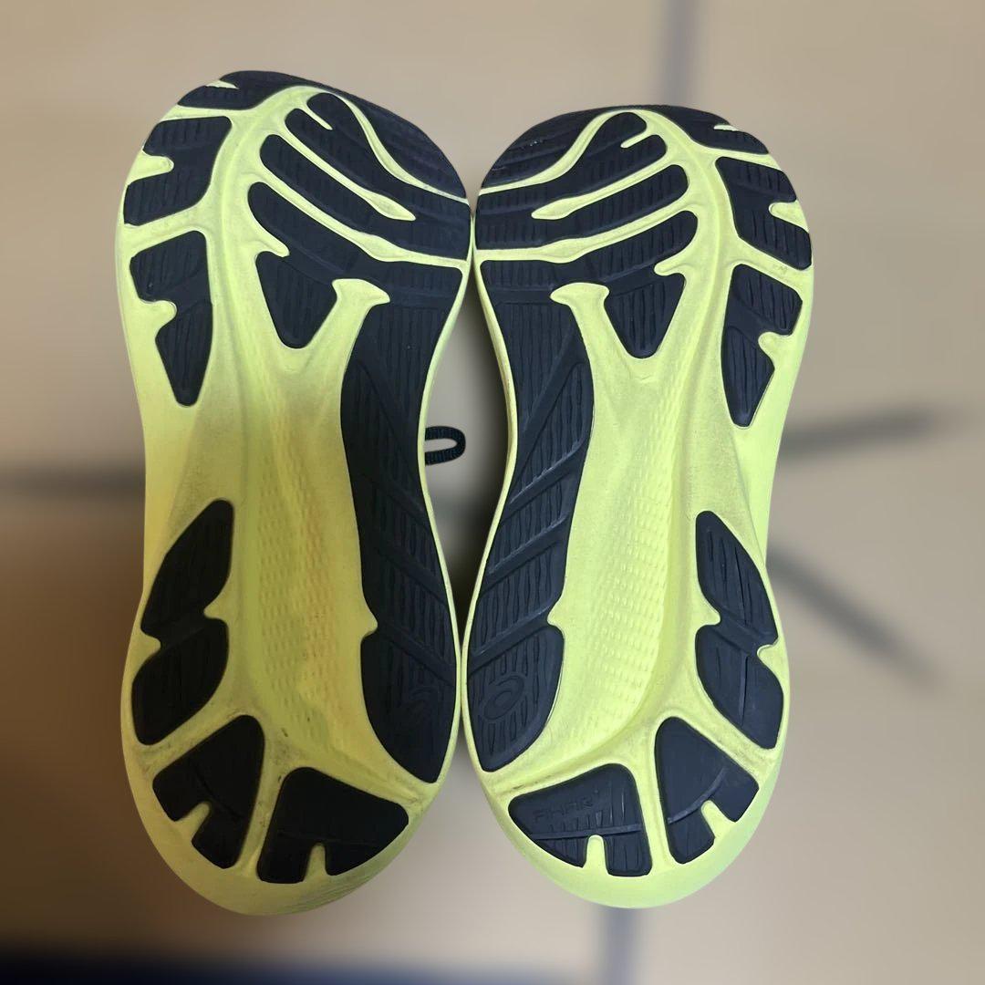 asics ランニングシューズ ブラック/イエロー