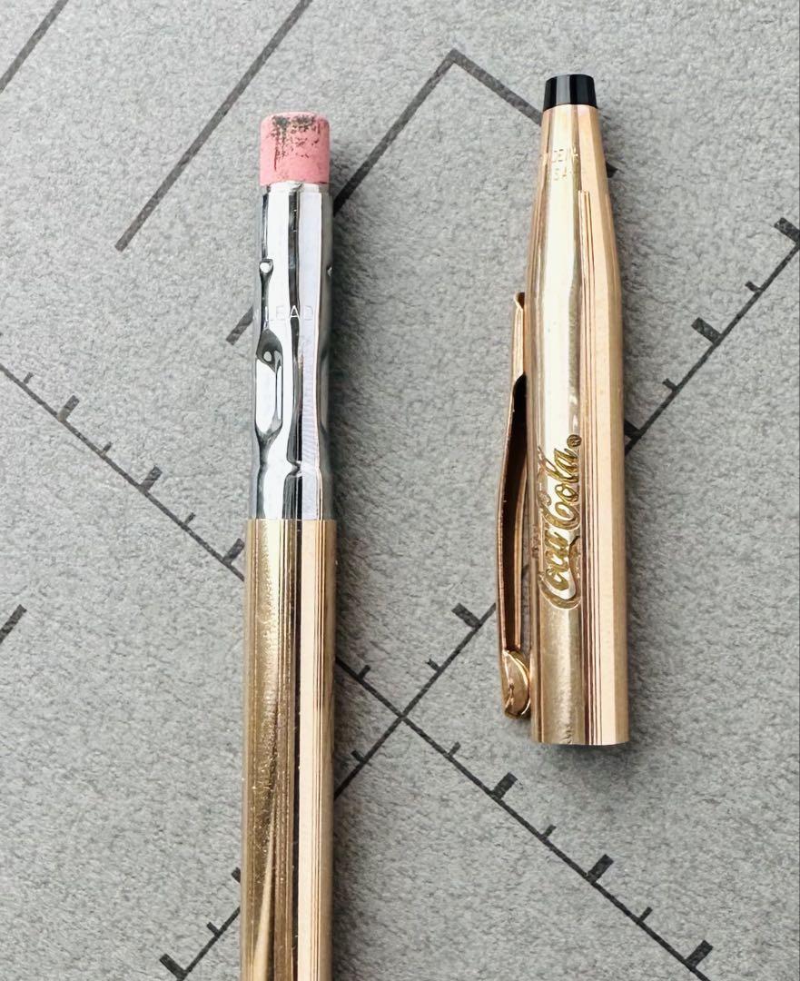 CROSS Coca-Colaロゴ メカニカルペンシル 1/20 14kt金張り