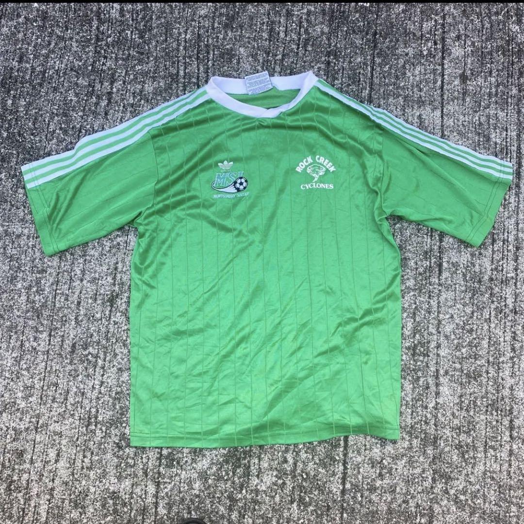 Vintage 古着 adidas サッカー ゲームシャツ 80s 万国旗 - メルカリ