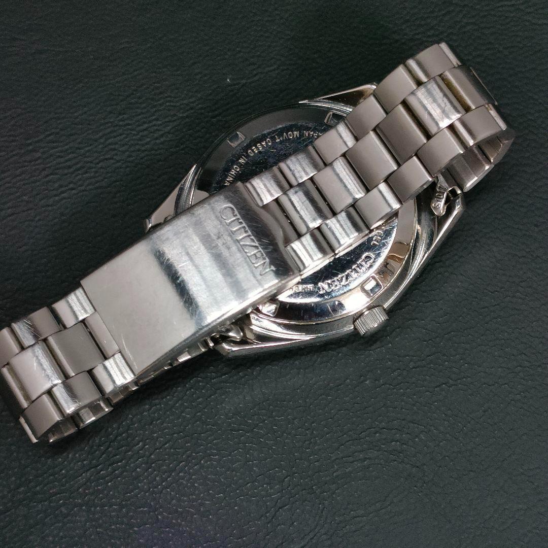美品　CITIZEN　シチズン　クリスタルセブン　シルバー　自動巻き　腕時計