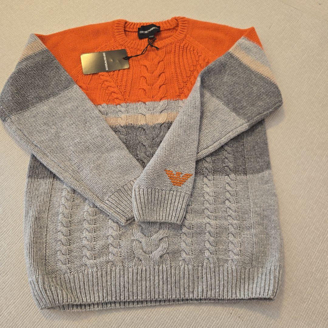 エンポリオアルマーニ ケーブルニットセーター 10A140cm EMPORIO ARMANI