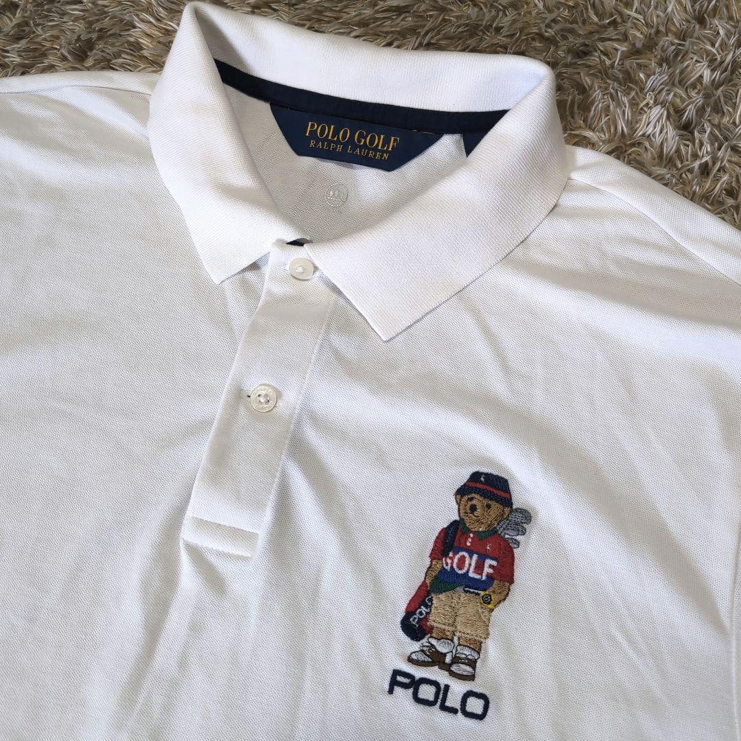 POLO GOLF ラルフ・ローレン ポロベア刺繍 ゴルフシャツ M