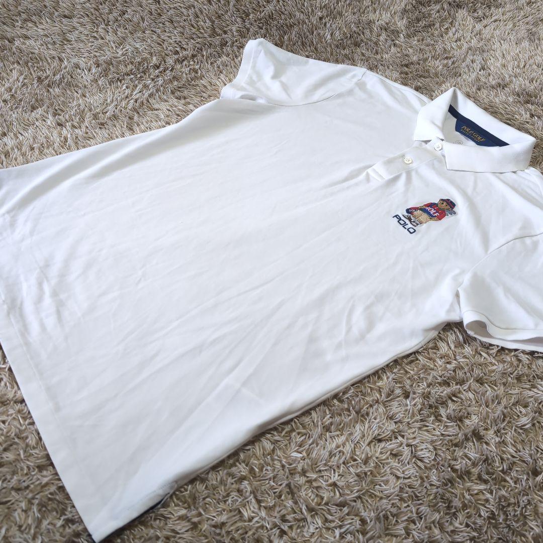 POLO GOLF ラルフ・ローレン ポロベア刺繍 ゴルフシャツ M