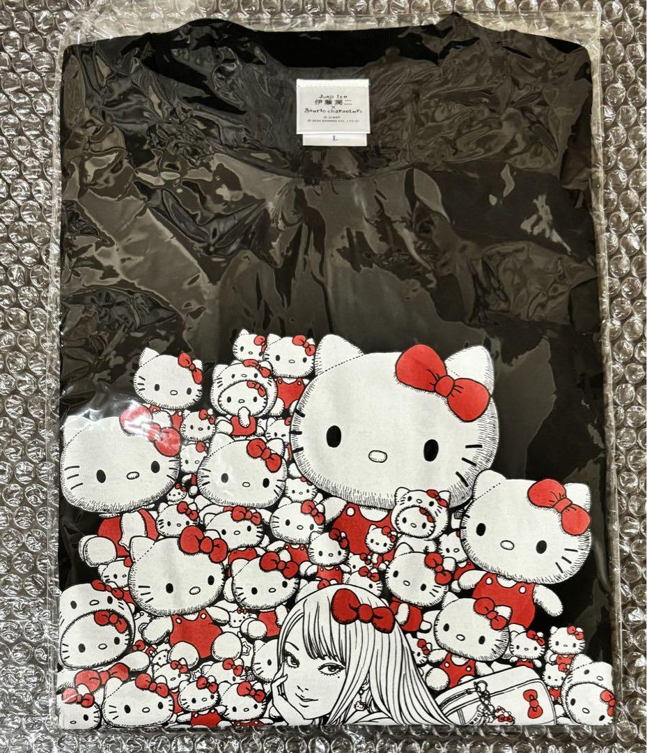伊藤潤二×サンリオキャラクターズ ラギットTシャツ ギャル富江