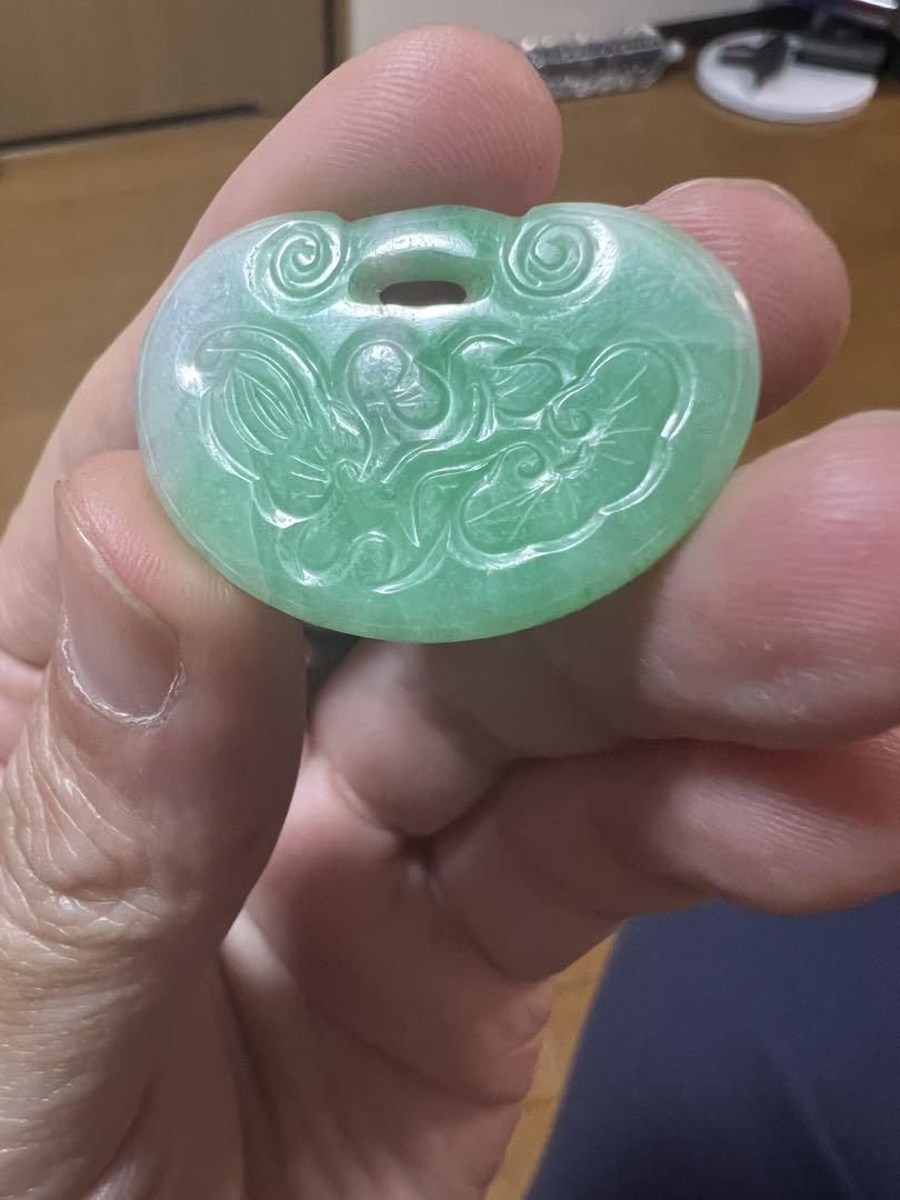 翡翠ペンダント骨董中国清時代