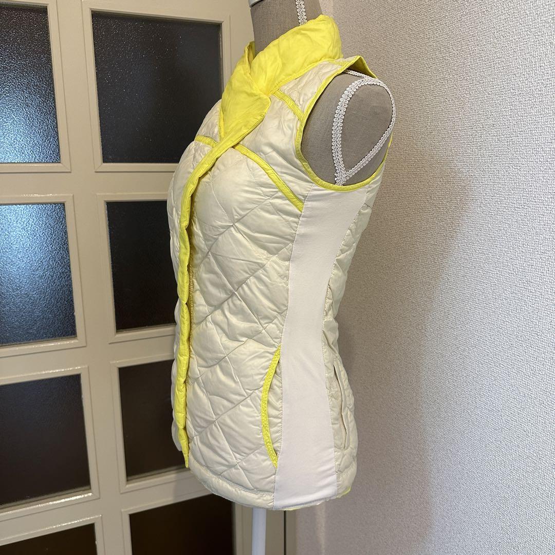 ルルレモン lululemon 中綿 ベスト リバーシブル イエロー 蛍光