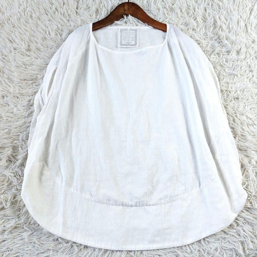 24ss BEARDSLEY リネンコットン 大きめ バルーン シャツ ブラウス