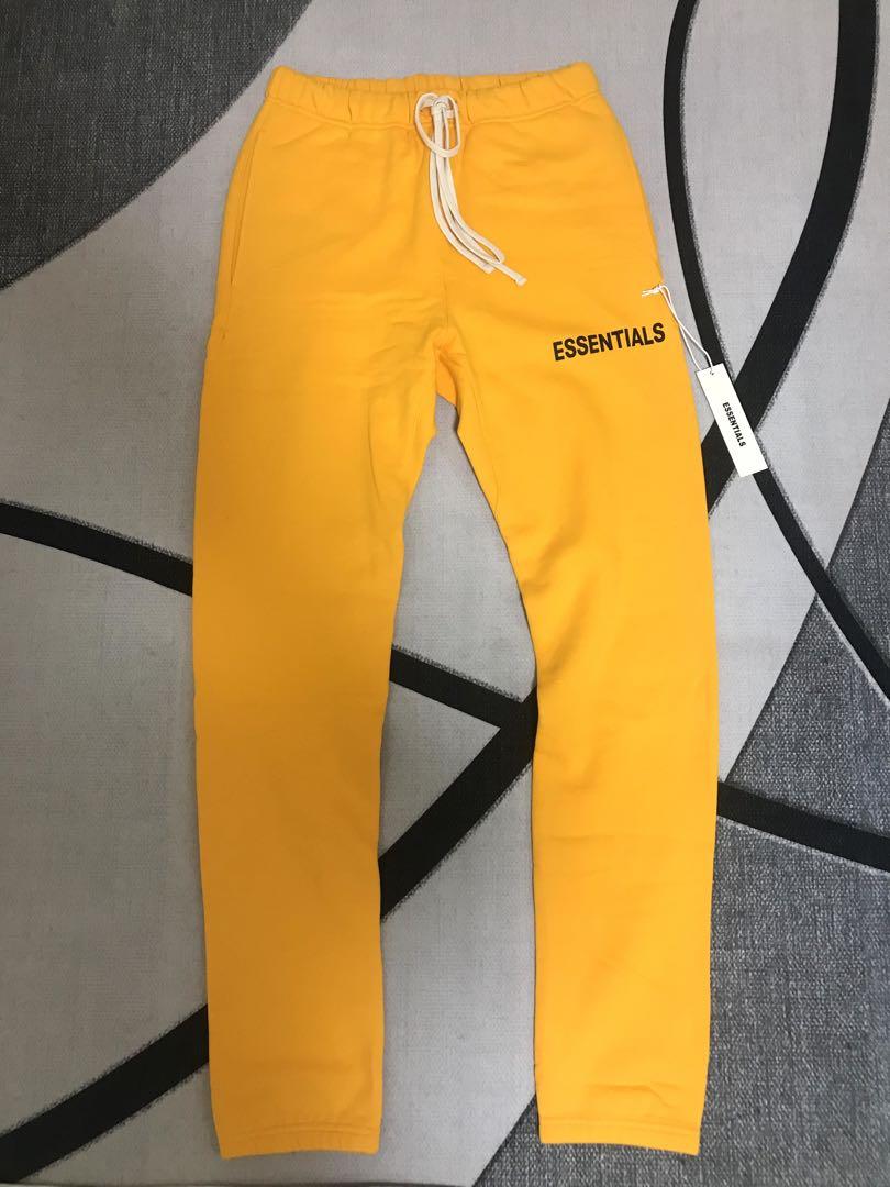 新品ESSENTIALS エッセンシャルズ パンツ オレンジ　Lサイズ
