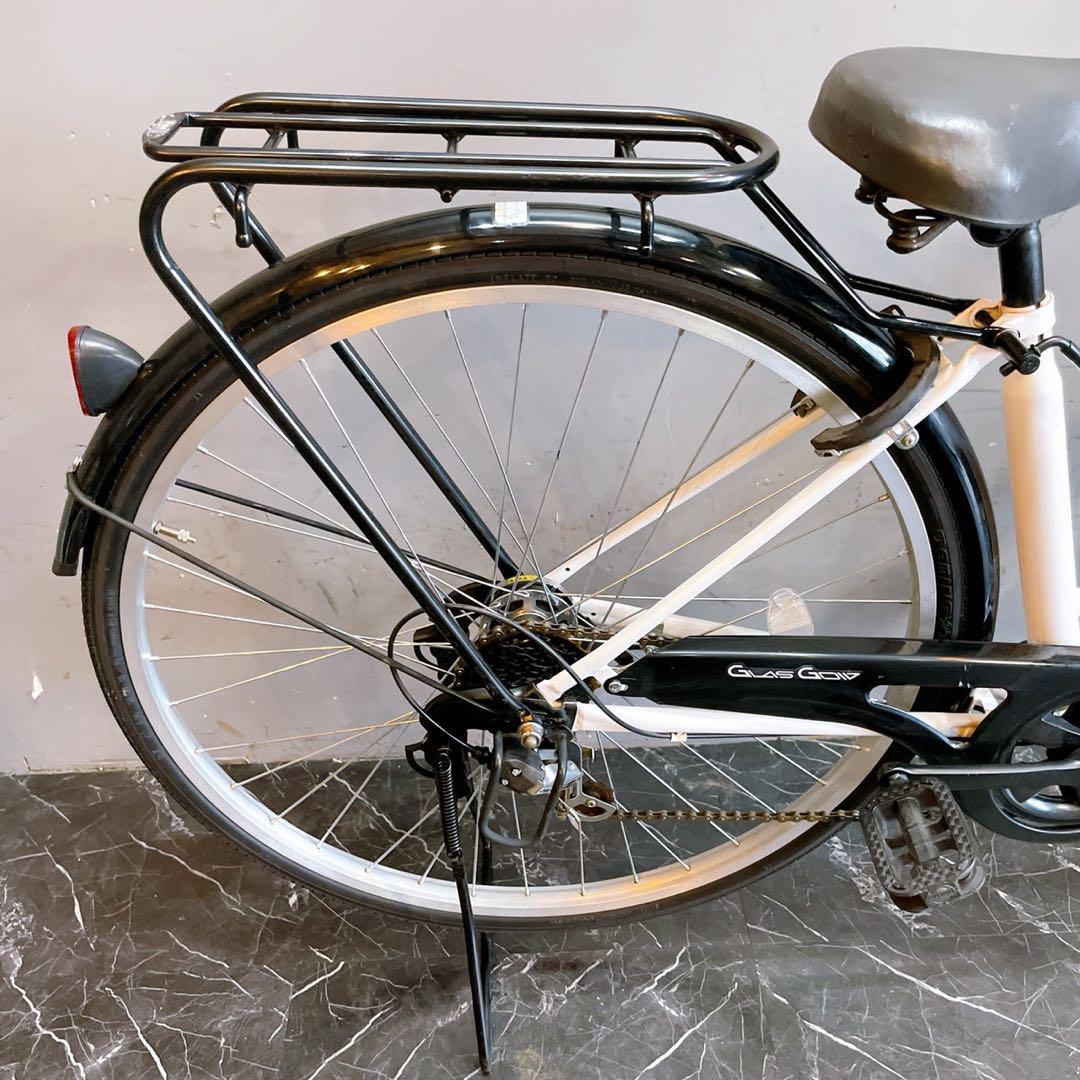 【686】一般車 シティー車 GLAS GOID ホワイト 27インチ