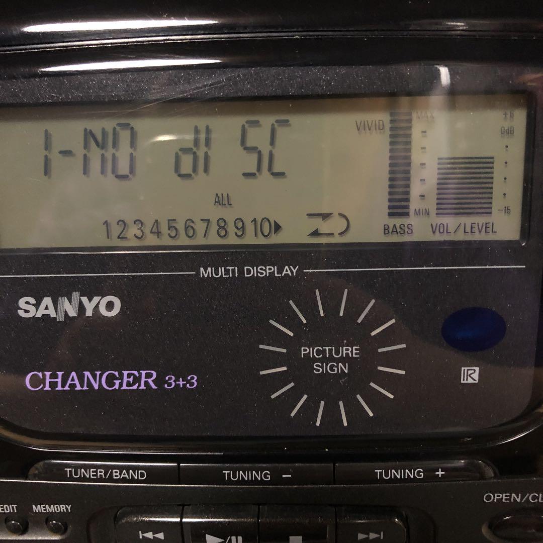 SANYO CD ラジオ カセットレコーダー PH-MG6(K) - メルカリ