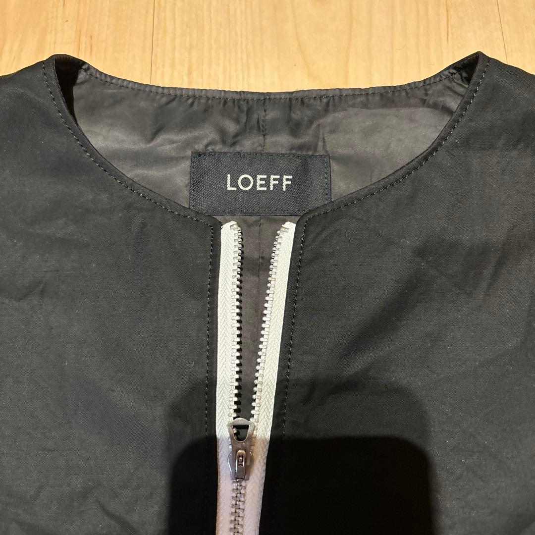 LOEFF ロエフ　ジレ　ベスト　ジッパー