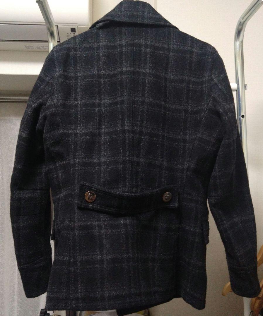 美品　5351 pour les HOMMES チェック柄ピーコート サイズ3