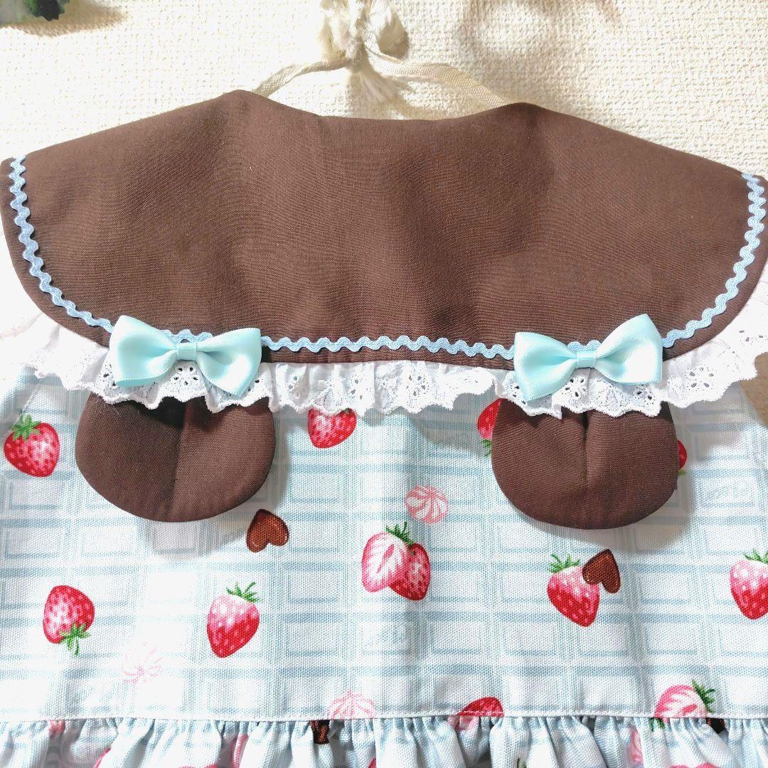 ハンドメイド【くま耳付きセットアップ】