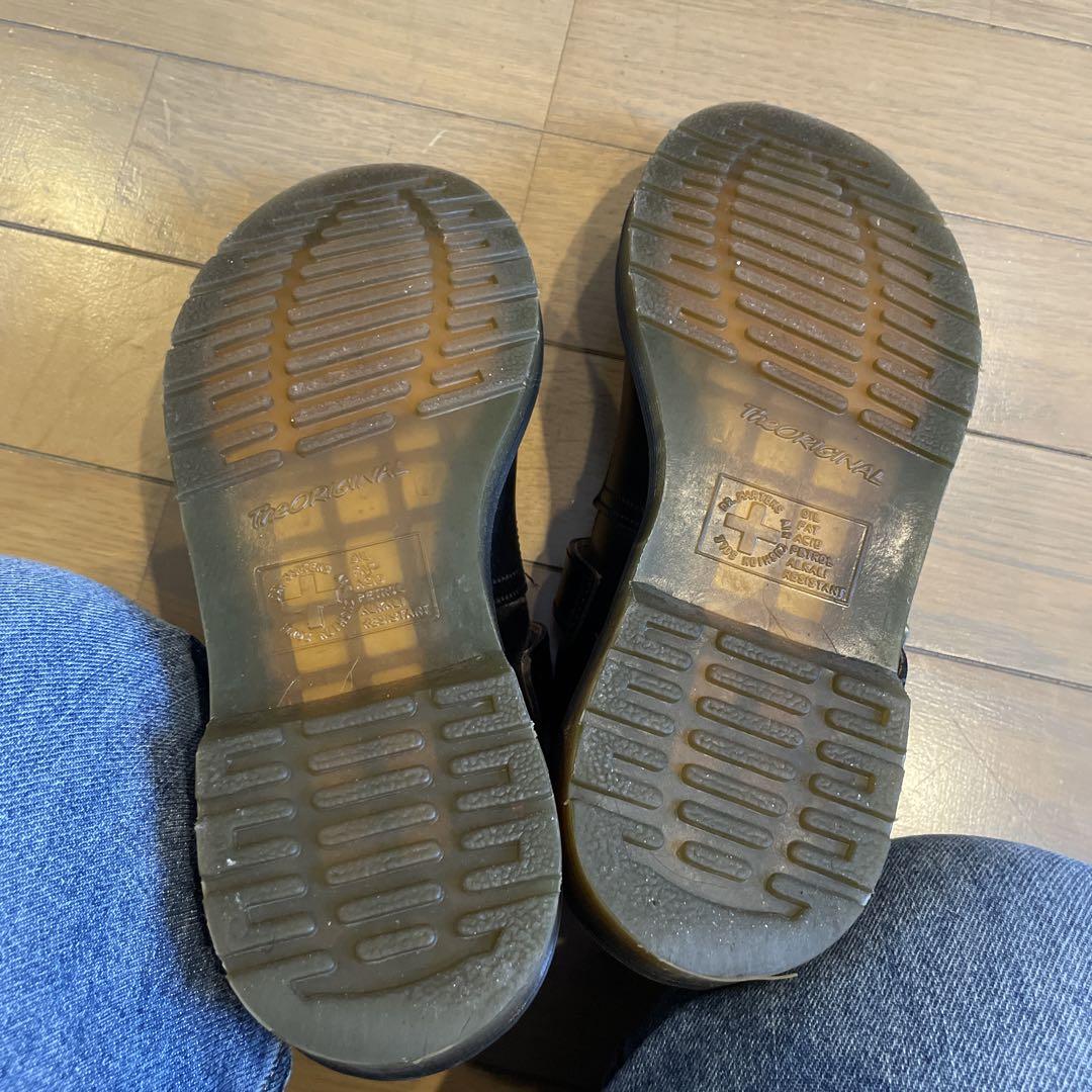 Dr. Martens ブラック ローファー バックル付き23センチ