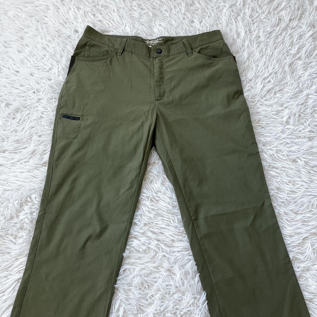 状態良 ナイキゴルフ ゴルフウェア ストレッチパンツ カーキ XL 479