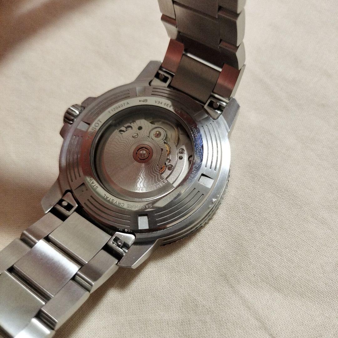★保証期間内★ TISSOT ティソ シースター100 自動巻 オート ダイバー 画像8