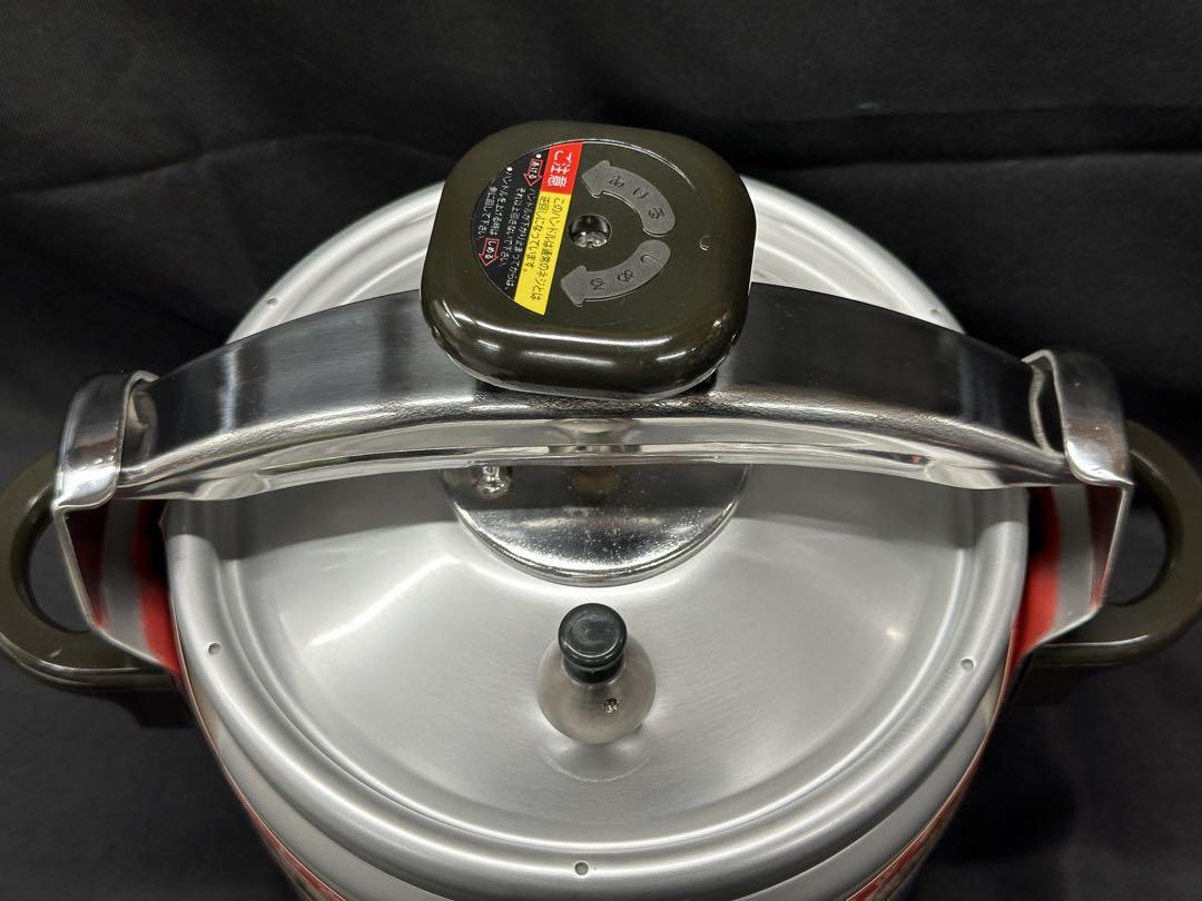 【未使用経年品】理研　圧力鍋　K-60 一升炊　22cm 6L タイマー付き