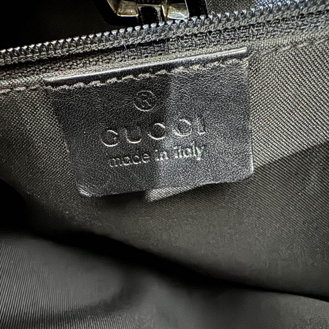 GUCCI ジャッキー　ハンドバッグ　キャンバス