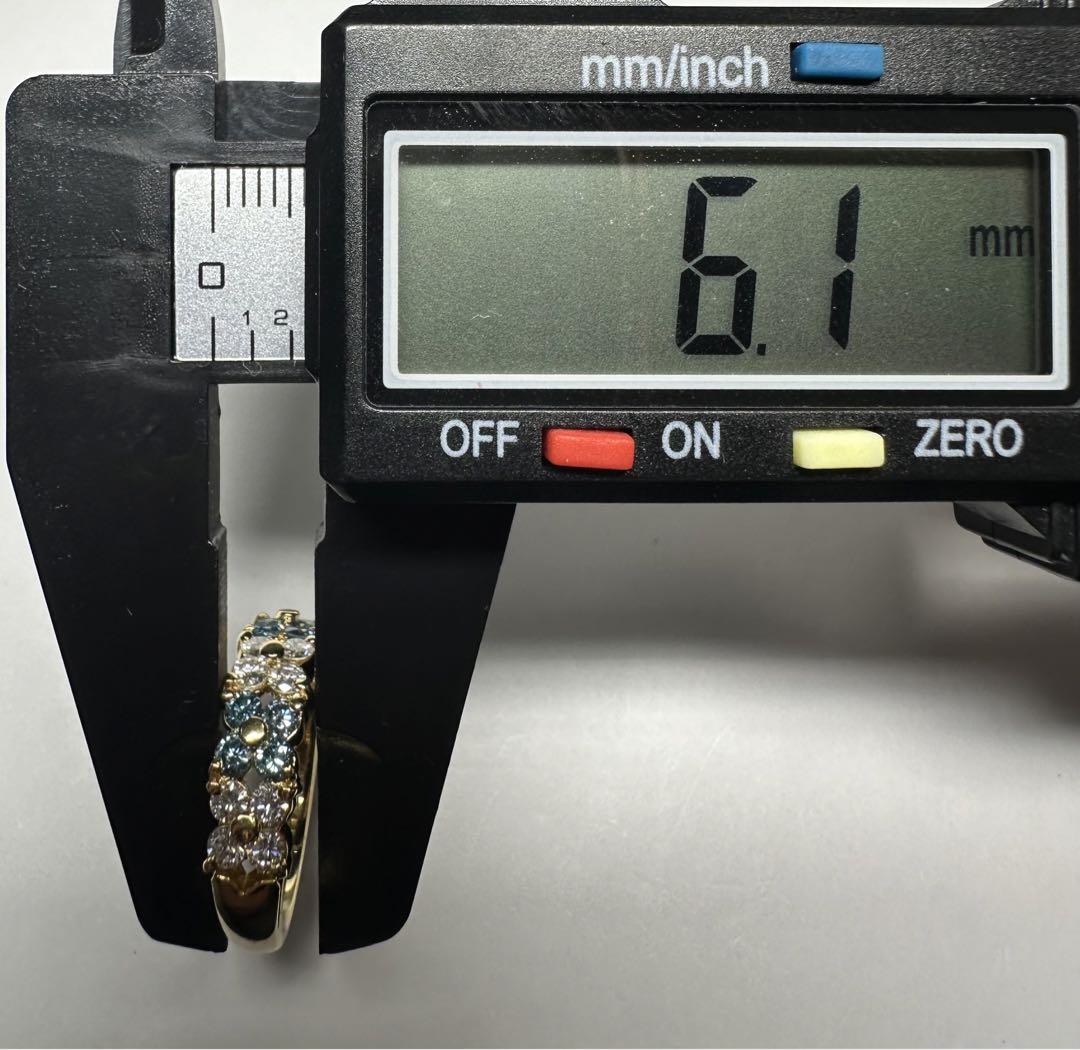 K18 ブルーダイヤモンド1.15ct リング