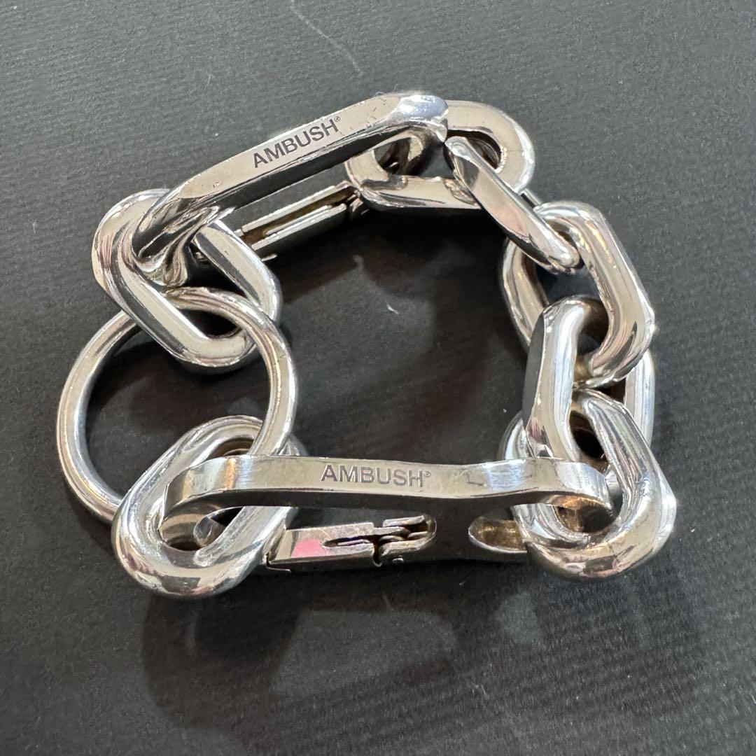 ambush シルバー925 ブレスレット カラビナ アクセサリー キーチェーン