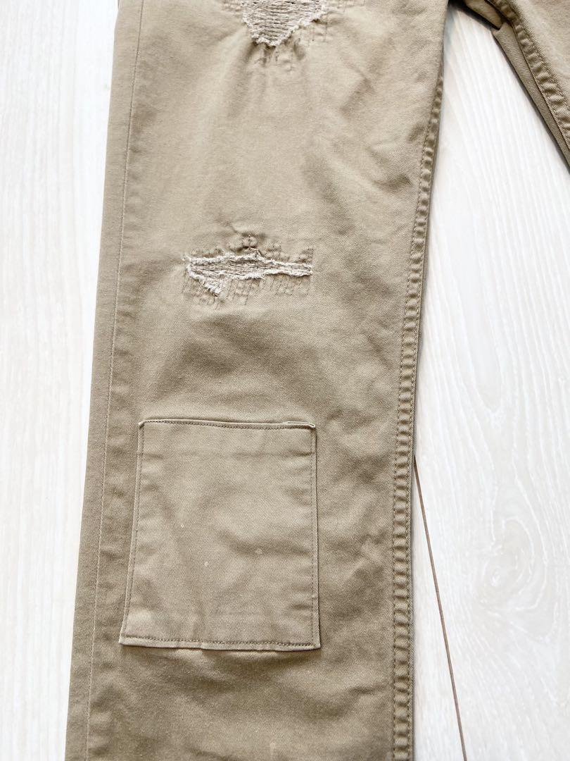 JAPAN BLUE JEANS リメイク&パッチワーク ストレッチ チノパンツ