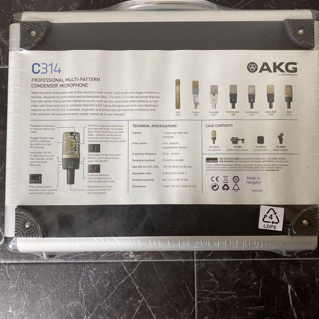 AKG マルチパターン コンデンサーマイクロホン C314