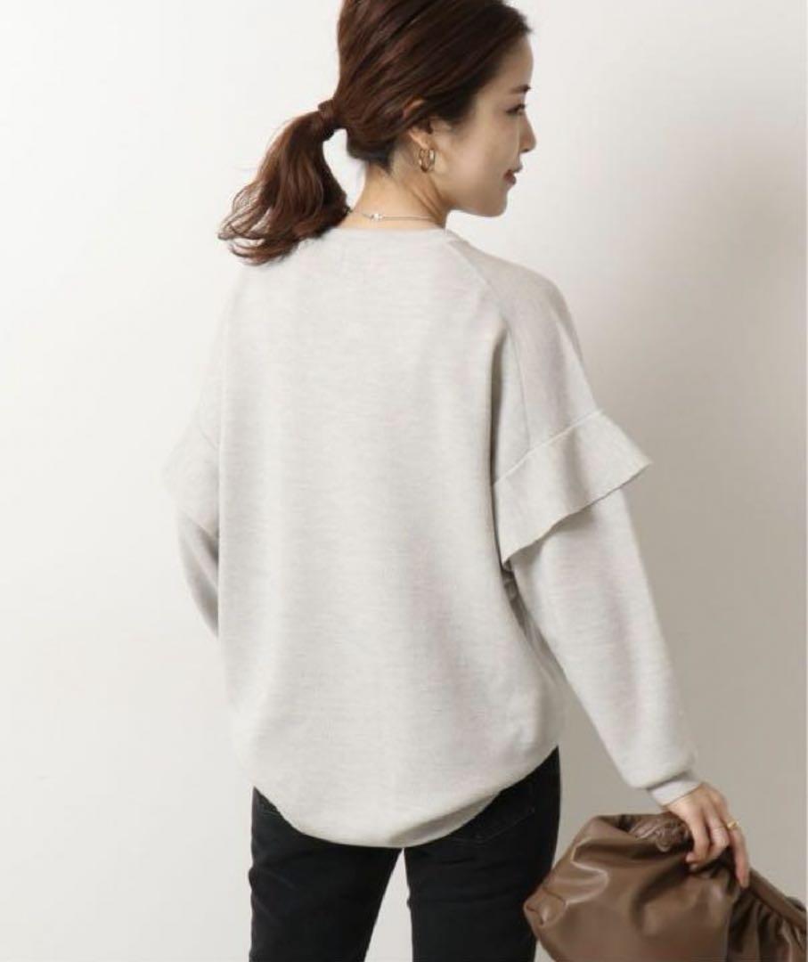 ※専用　美品✨スピックアンドスパンウォッシャブルフレアスリーブプルオーバーニット