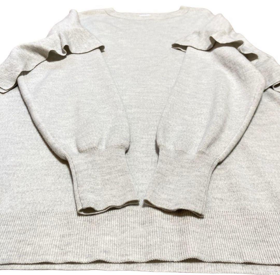 ※専用　美品✨スピックアンドスパンウォッシャブルフレアスリーブプルオーバーニット