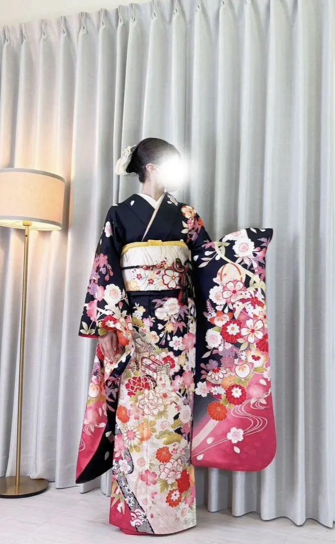 振袖フルセット【29】　正絹　成人式　卒業式 振袖フルセット【29】 正絹 成人式 卒業式