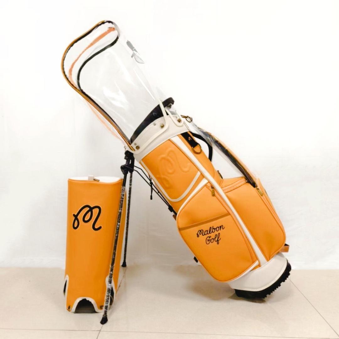即日発送　マルボンゴルフ キャディバッグ malbon golf バック黄色