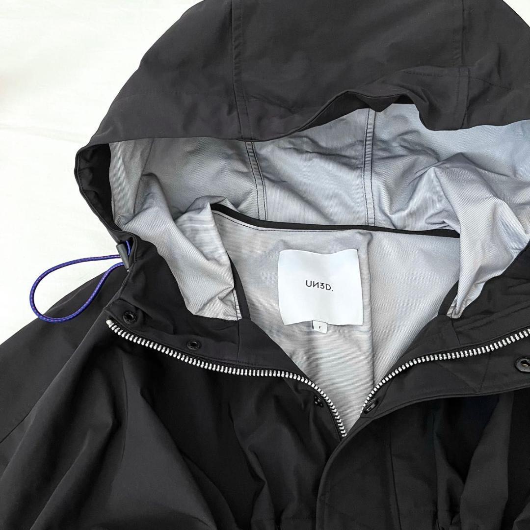 子どもの日 UN3D. ドローストリングショートブルゾン ブラック 防風