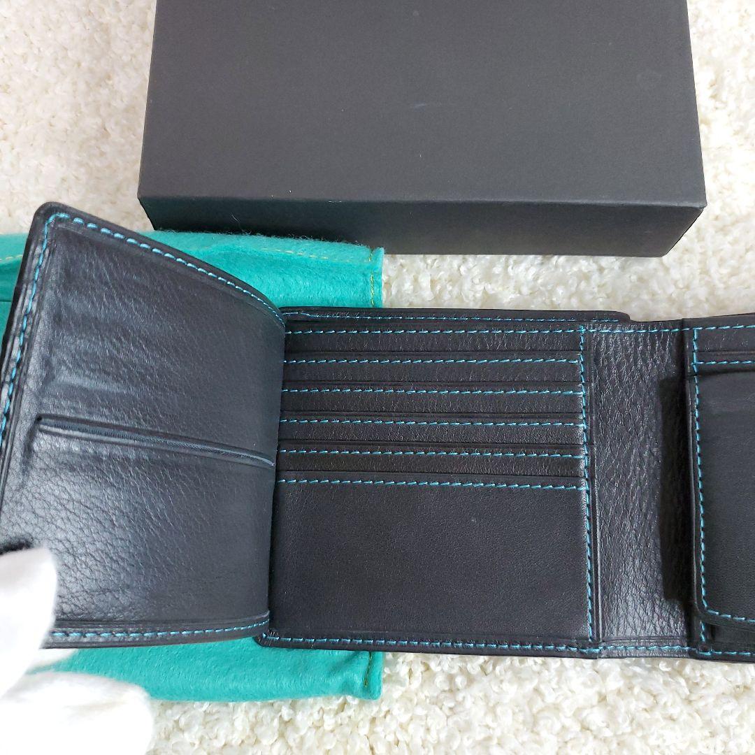 【美品】ソメス サドル SOMES SADDLE 二つ折り財布　ブラック 黒