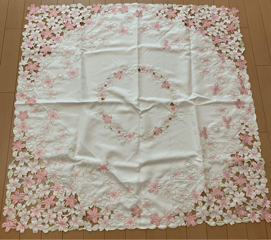 テーブルクロス桜100cm×100cm