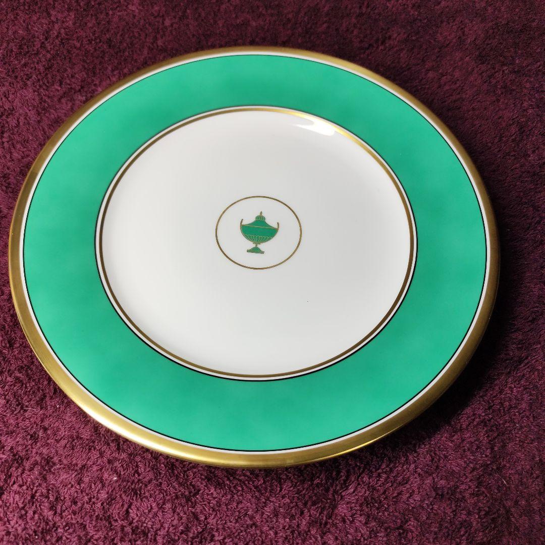 リチャードジノリ　インペログリーン　25cmディナープレート４枚セット