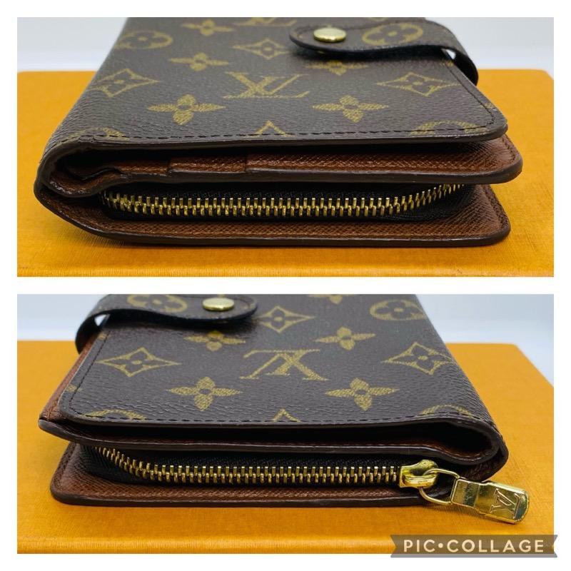 美品 モノグラム 二つ折り財布 手帳型 gQ8js-m20426078260 ルイヴィトン ポルトパピエ ジップ 低価超激安