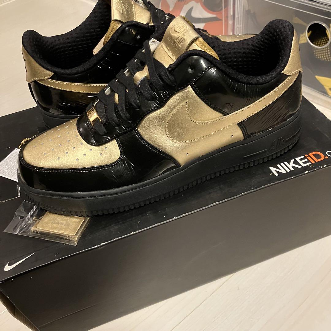 NIKE AIR FORCE 1  id  BLACK GOLD 27.5cm