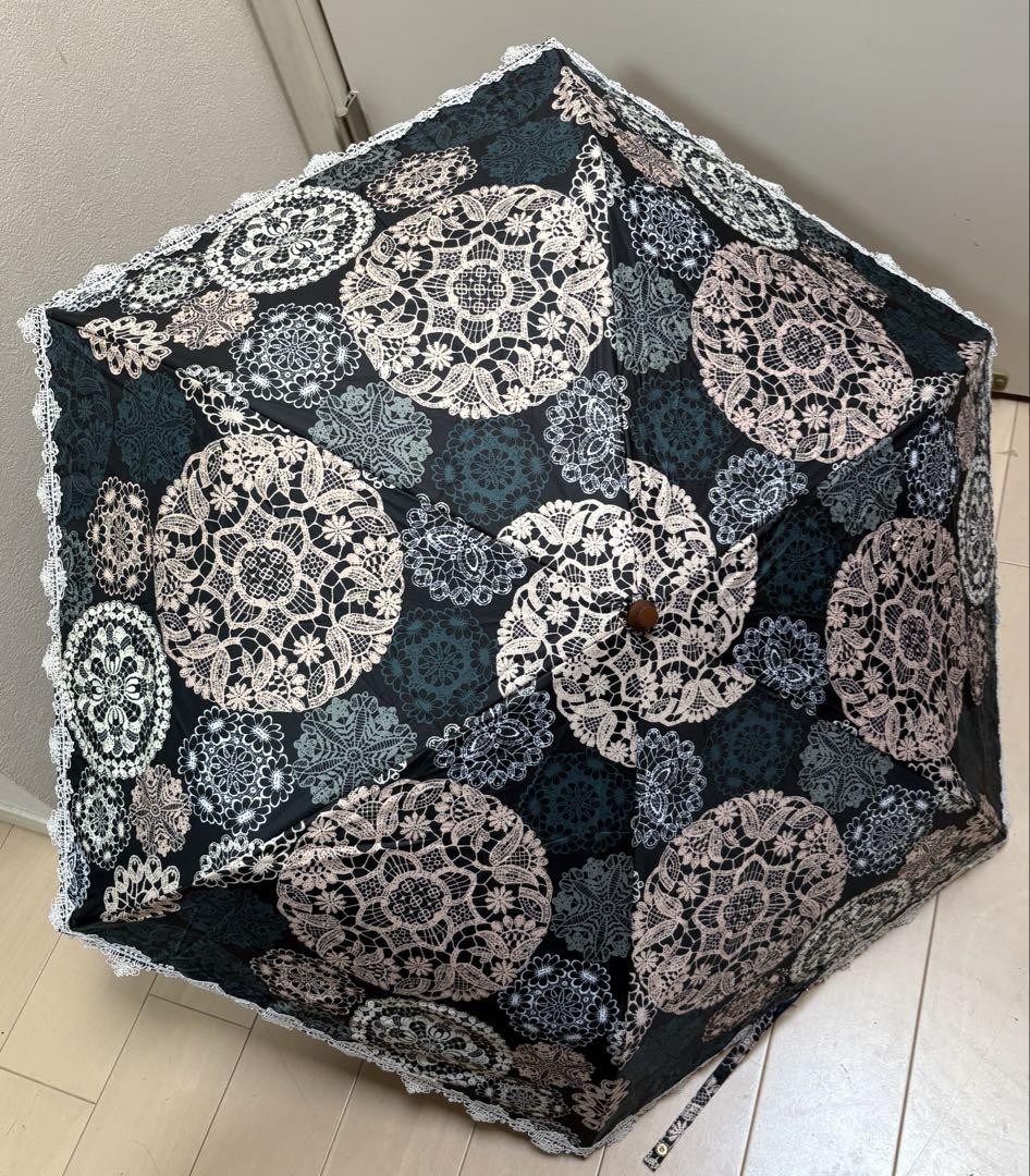 新品　近沢レース　晴雨傘白レース遮光傘