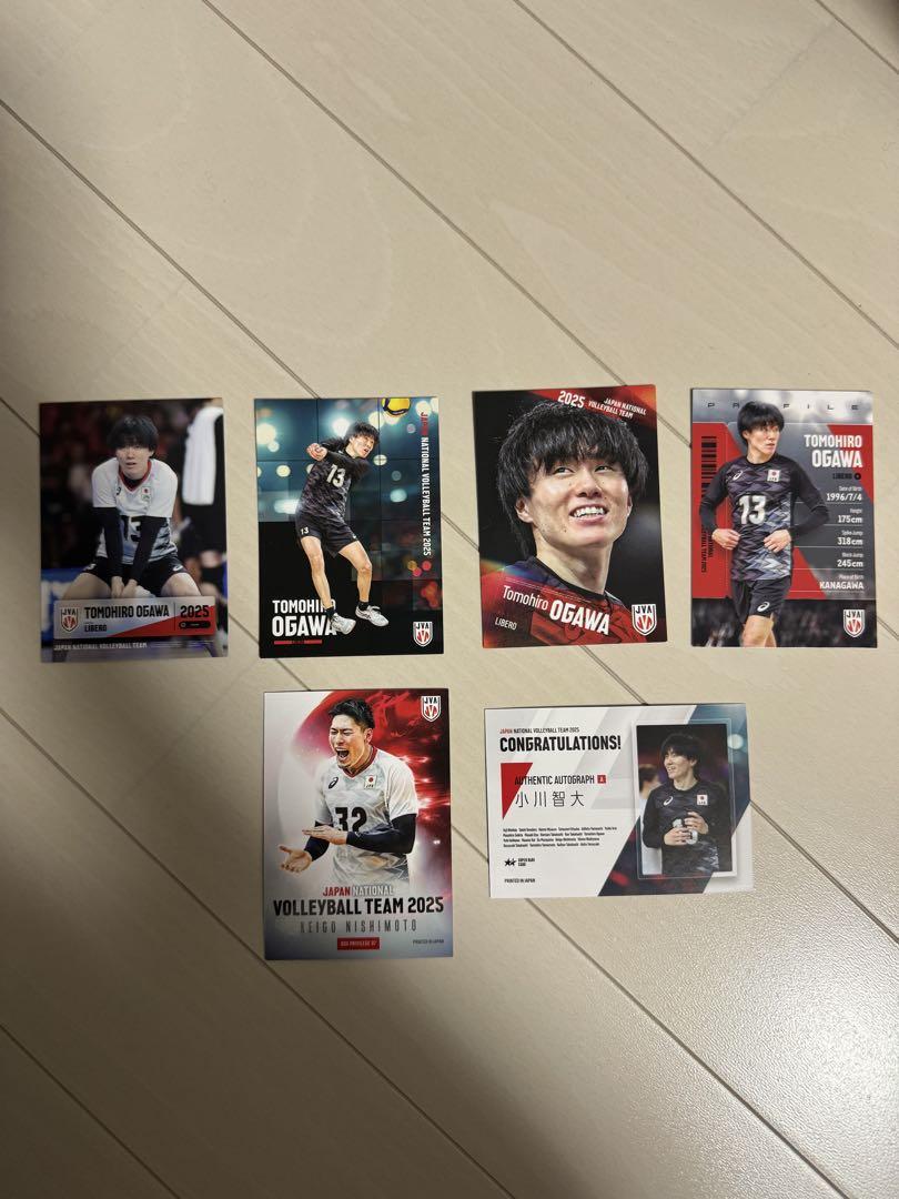 男子バレーボール トレカ 小川智大 直筆サインカード