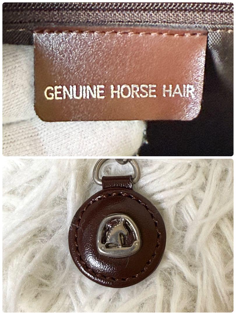 GENUINE HORSE HAIR】レザー ターンロック ミニマル リュック