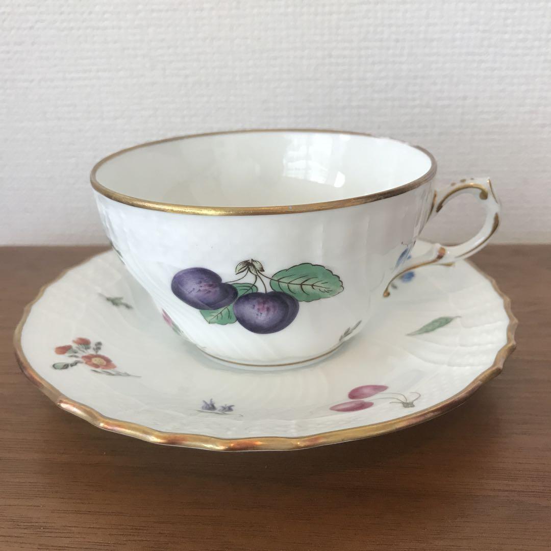 ジノリ ヴェッキオフルーツ ペルージャ カップ＆ソーサー 廃版品