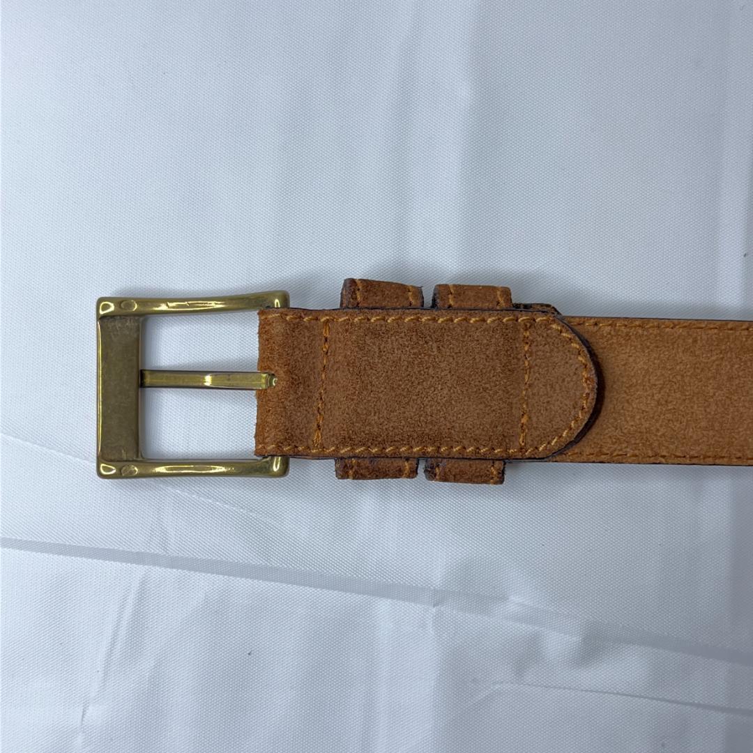 EMPORIO ARMANI ブラウン レザーベルト 80/32
