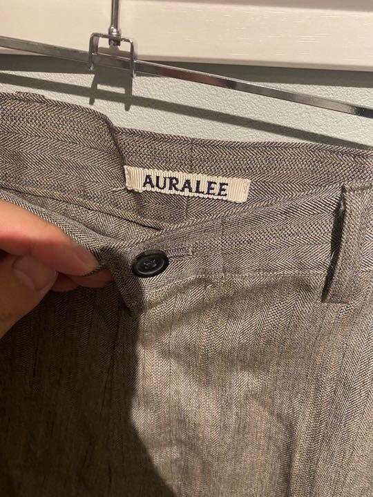 AURALEE SILK HERRINGBONE PANTS dCMag-m20431053231 オーラリーWOOL 限定品
