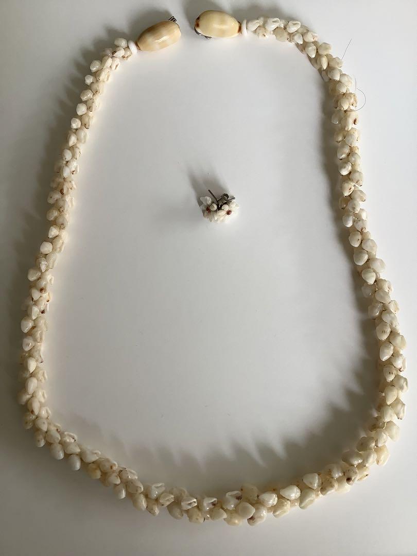 Niihau shell  ニイハウシェル　ネックレスとピアスHawaii 格安