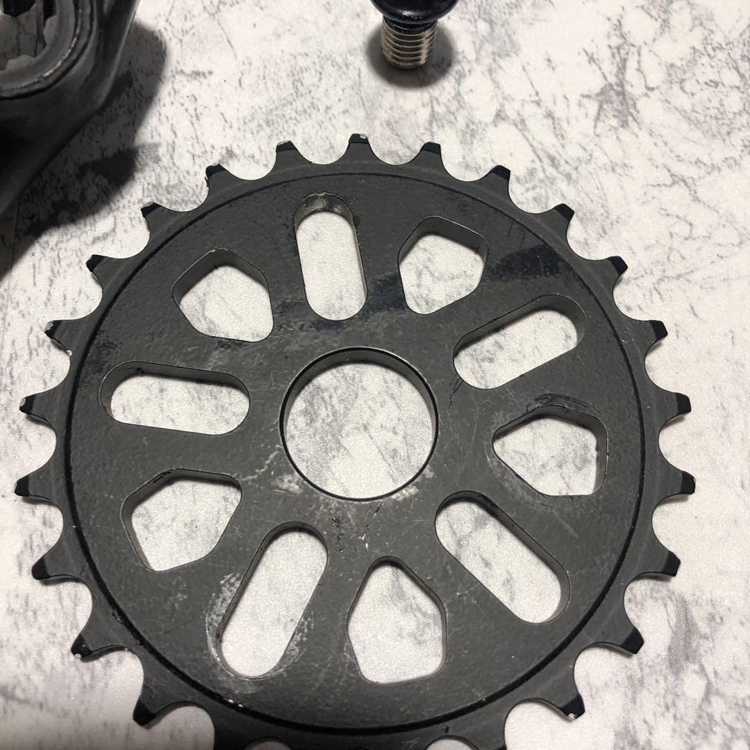 bmx クランクアーム フロントギアセット 25T未使用