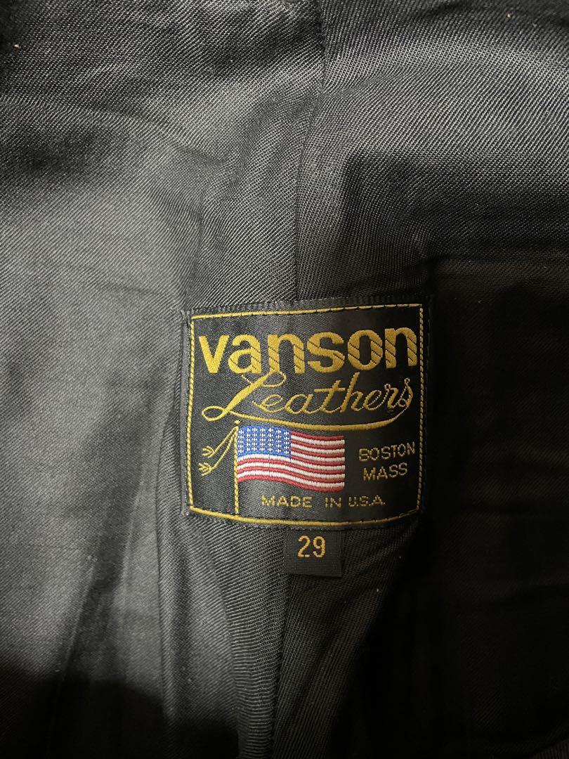 vanson レザーパンツ　29  茶色　中古品