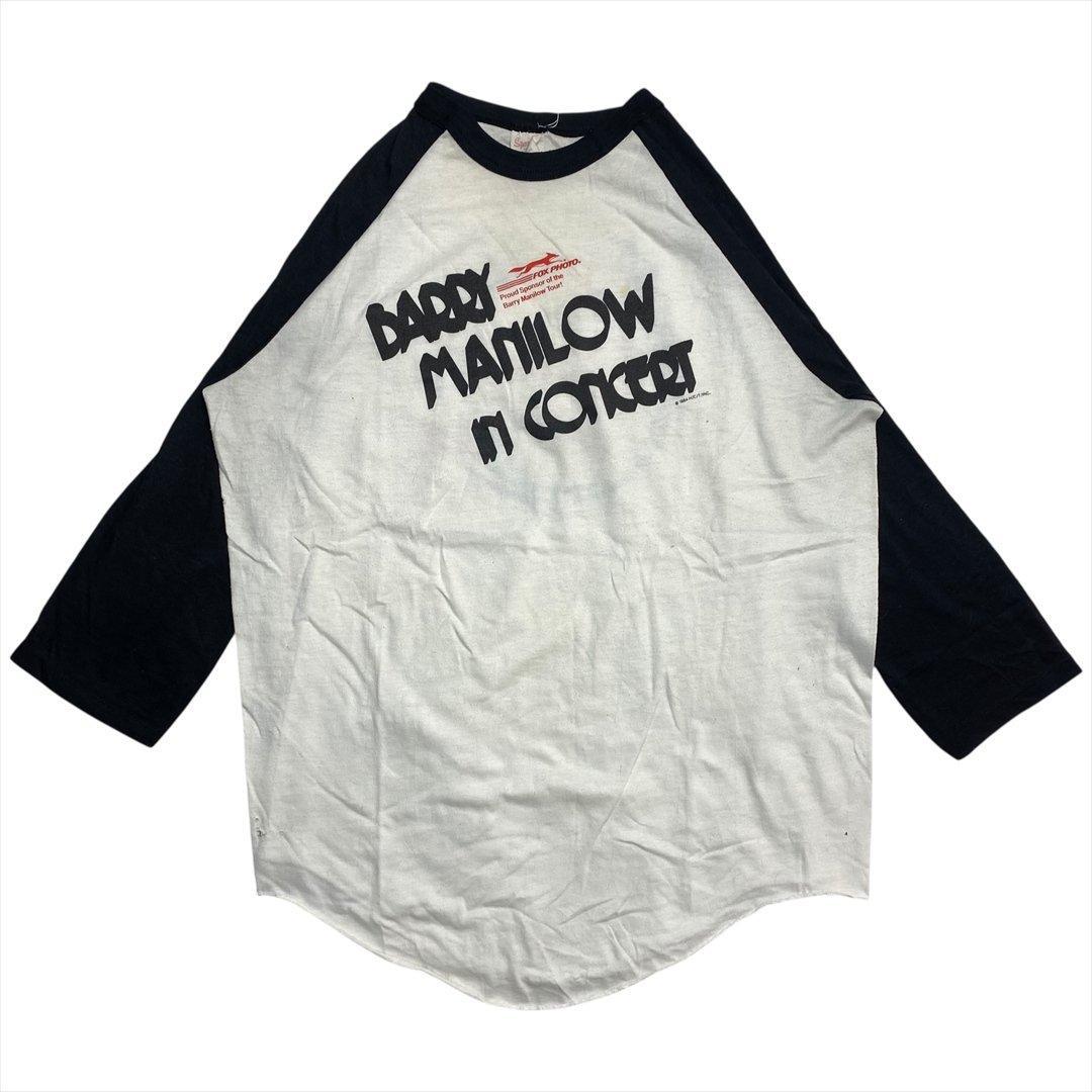 80s バリー・マニロウ 七分袖 コンサート Tシャツ 古着 メンズ XL