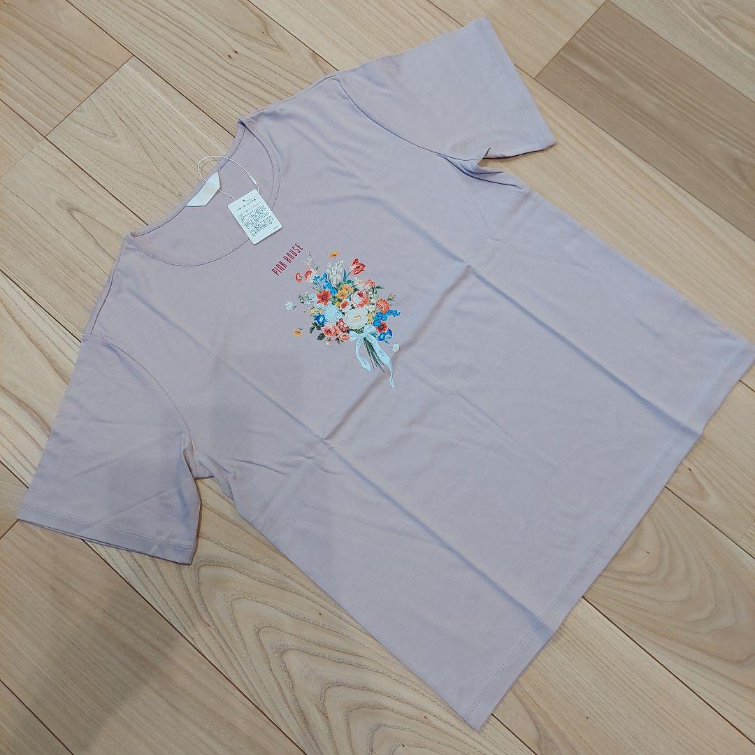 新品未使用　ピンクハウス ブーケ柄Ꭲシャツ ⸜(*´ᗜ｀*)⸝