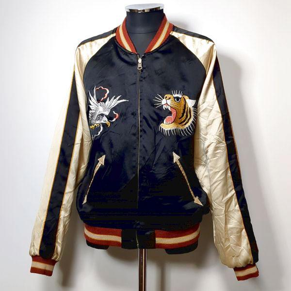 スカジャン　テキサス　虎　タイガー テーラー東洋 スカジャン テキサス虎 L リバーシブル TEXAS TIGER